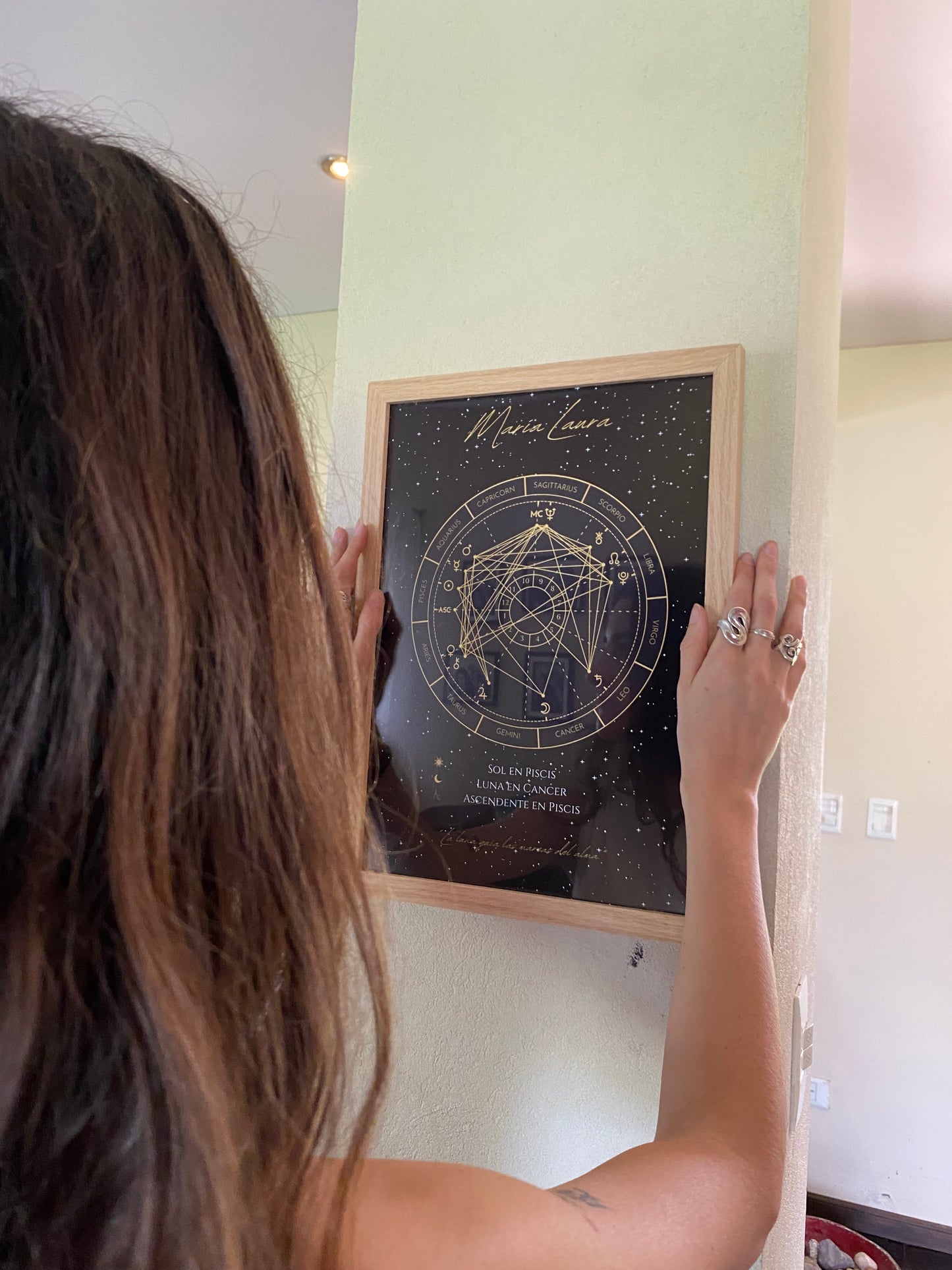 🌌 Cuadro Personalizado con tu Rueda Astral