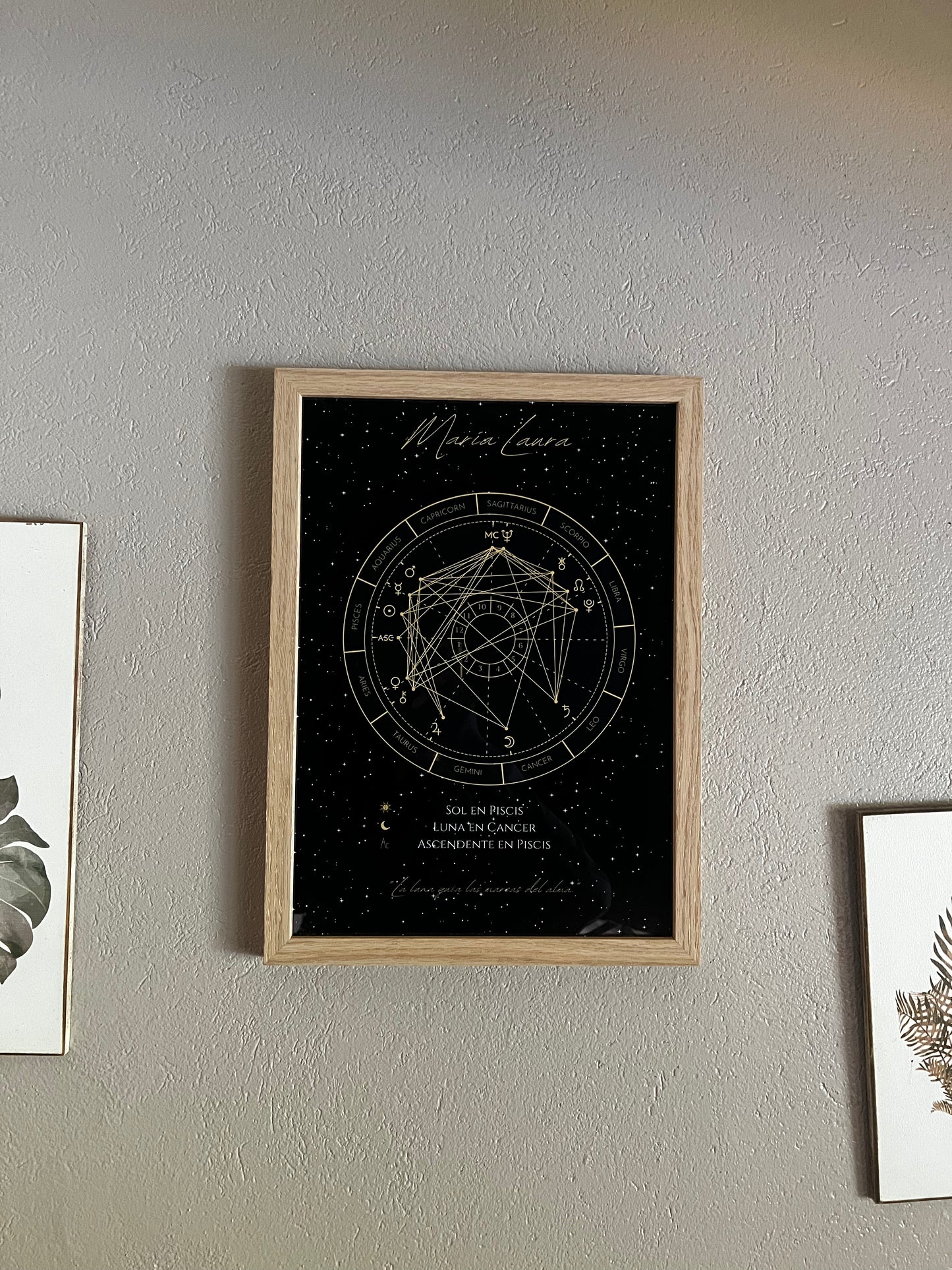 🌌 Cuadro Personalizado con tu Rueda Astral